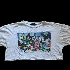 Butterfly crop top